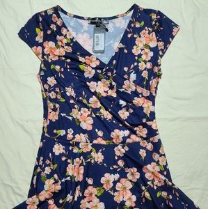 V- Neck Floral Dress